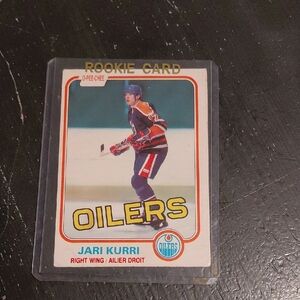 Jari Kurri Rookie Card - Black, White, Red